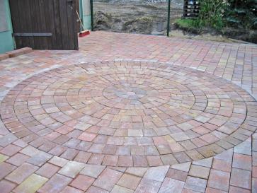 Kreis aus Pflastersteinen Kreis aus Pflastersteinen